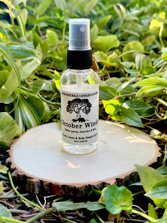 October Winds Room, Linen & Body Simple Spray