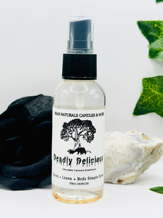 Deadly Delicious Room, Linen & Body Simple Spray