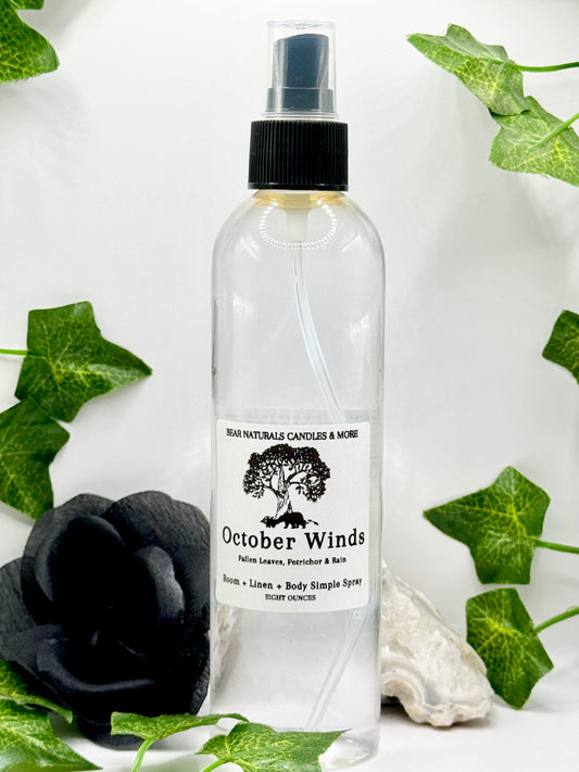 October Winds Room, Linen & Body Simple Spray