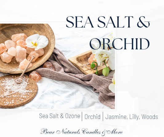 Sea Salt & Orchid Natural Soy Scented Candle