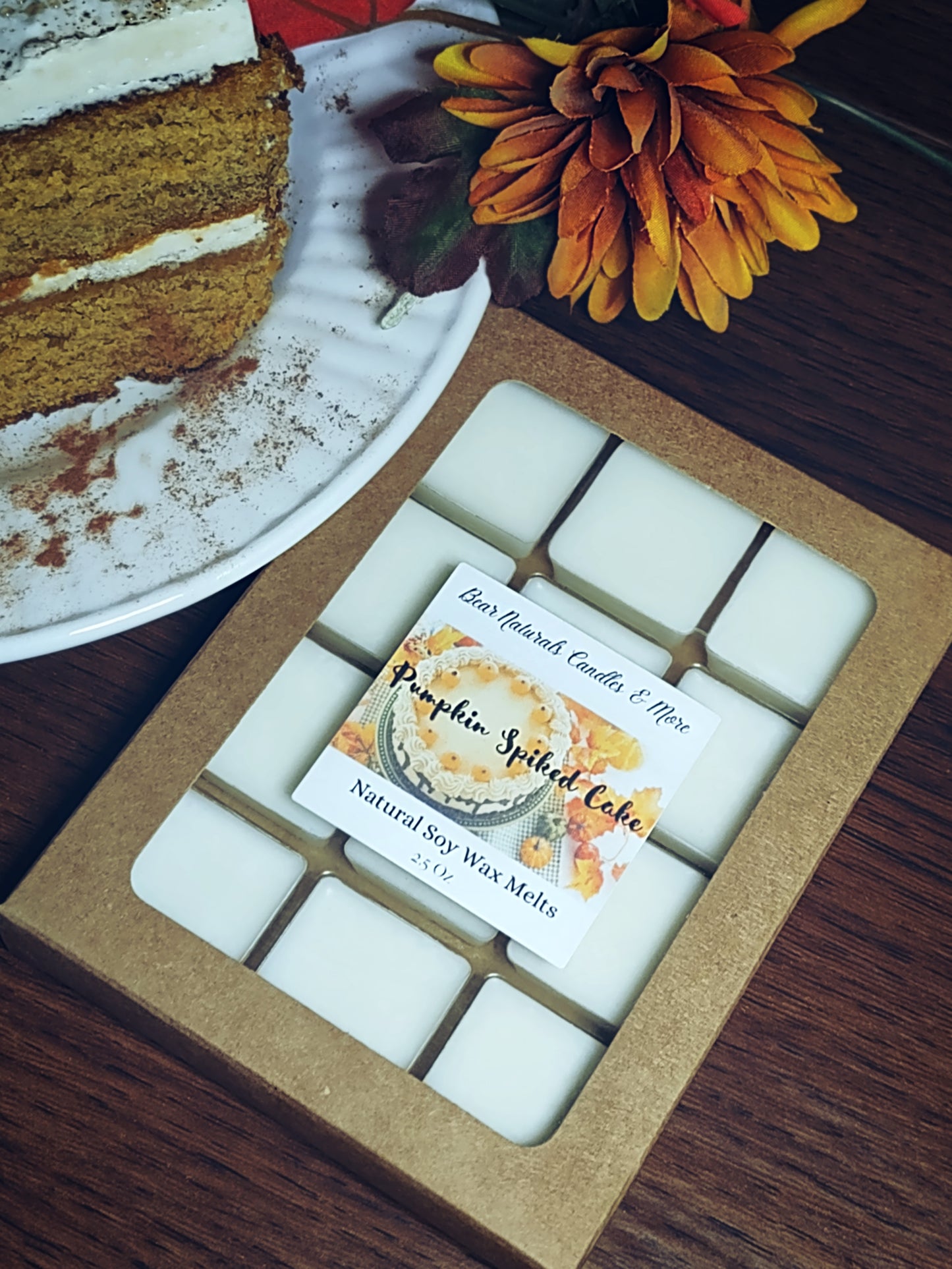 Pumpkin Spiked Cake Natural Soy Scented Wax Melts